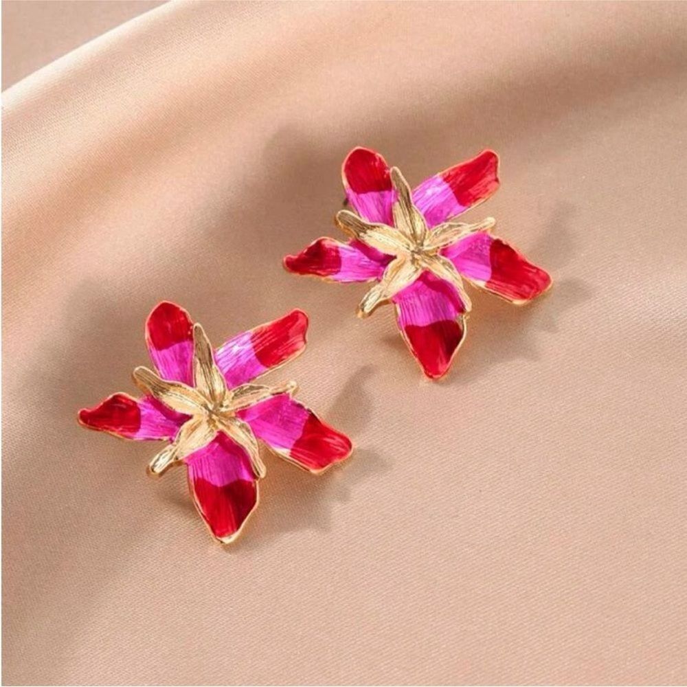 Bohemian flower earrings N406